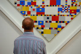 stukje Victory Boogie Woogie met toeschouwer