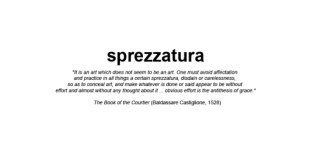 sprezzatura