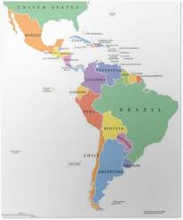 kaart zuid midden amerika