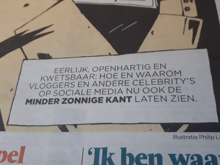 artikel Volkskrant 18 dec 2018 kwetsbare vloggers