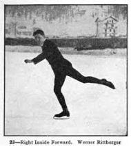 kunstschaatser zwartwit